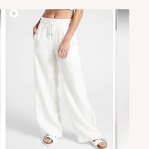 NEW with tags Athleta Cabo Linen Wide Leg Pants